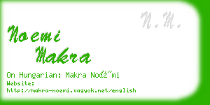 noemi makra business card